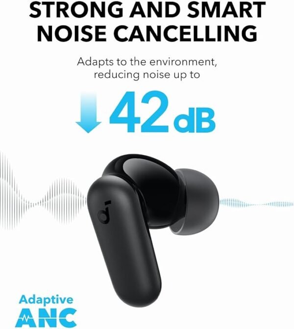 Soundcore P30i by Anker Noise Cancelling Earbuds, Strong and Smart Noise Cancelling