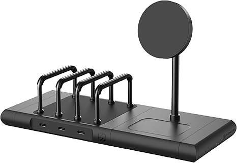 Scosche BaseLynx 2.0 Multi Charging Station with Qi2 15W Magnetic Wireless Charger Stand