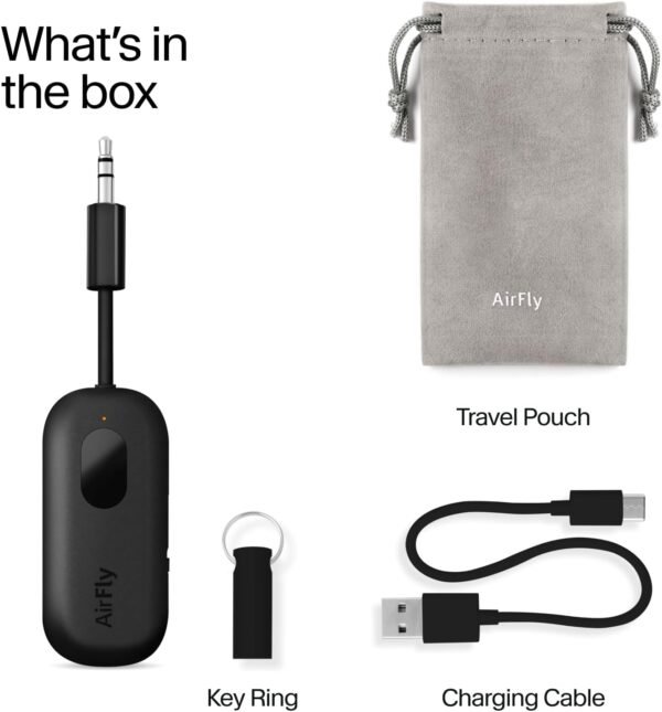 Twelve South AirFly Pro | Bluetooth Wireless Transmitter/Receiver Adapter for 2 Headphones
