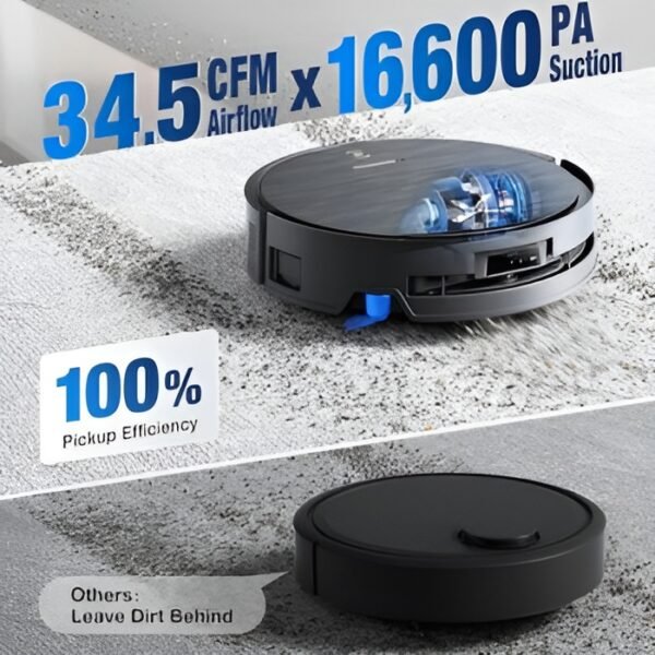 ECOVACS DEEBOT X9 PRO OMNI: Robotic Vacuum and Mop with 16600 Pa Suction and ZeroTangle